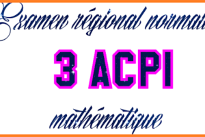 امتحان جهوي رياضيات بالفرنسية الرباط سلا القنيطرة Examen régional normalisé en MATHÉMATIQUE 3eme année collège Maroc région RABA SSALA QNETRA- (3)